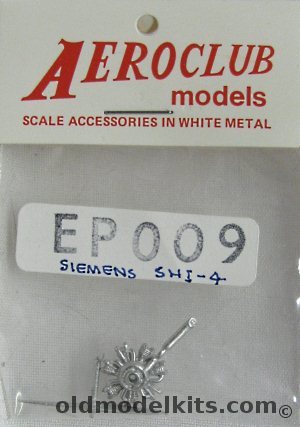 Aeroclub 1/72 7 Cylinder Siemans Engine and Prop, AEP009 plastic model kit